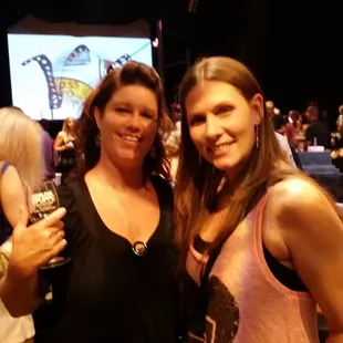 Me &amp; Johanna having a great time for a good cause.