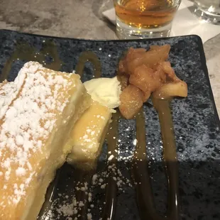 a plate of desserts