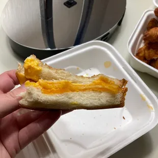 Cheese is hard and barely melted