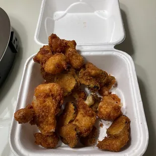 Big clumps fried together