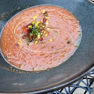 Special soup of the day: tequila strawberry gazpacho