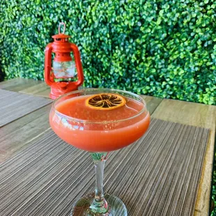 Bloody orange martini