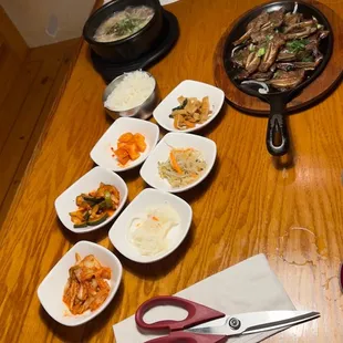 Oxtail soup and  Bulgogi and rice