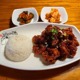 .Korean Spicy and Sweet Fried Chicken
