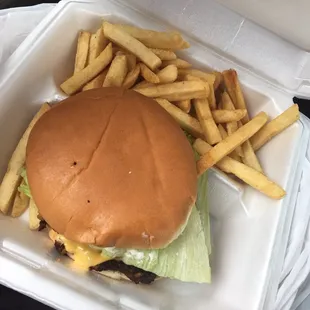 Veggie burger and fries!!!