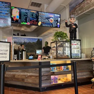 Front counter.