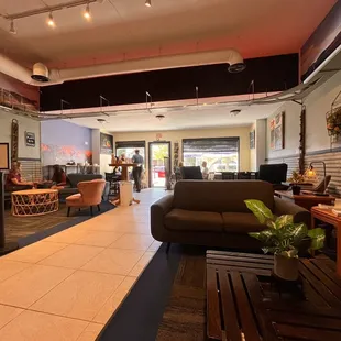 Inside lounge and dining area.