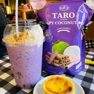 Halo Halo, Egg Tart and Crispy Roll