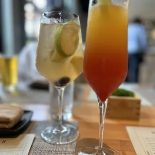 White sangria, Tequila Sunrise Mimosa