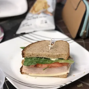 a sandwich on a plate