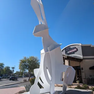 a statue of a rabbit