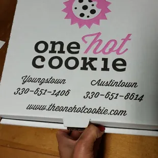 Take out cookie box