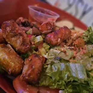 Bun thit nuong... grilled pork vermicelli bowl with egg rolls... pretty decent.