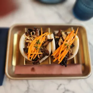 Mushroom bao buns