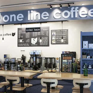 Our coffee bar...batch brew...espresso...pour over...tea!