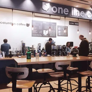 customers at the counter