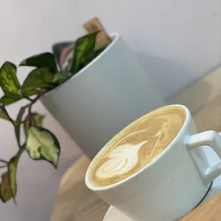 Caramel latte with almond milk
