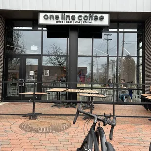 outside