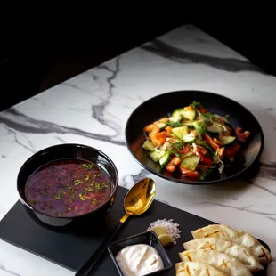 Lunch special soup and salad