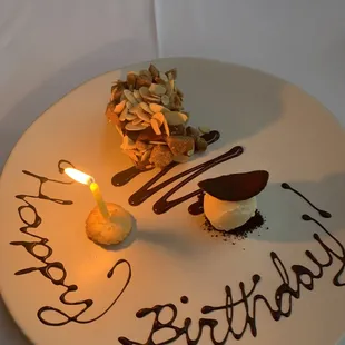 Free birthday dessrt to celebrate!!