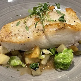 Pan-seared Alaskan Halibut - gf