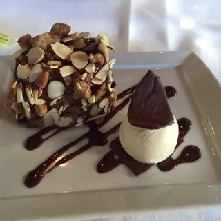 Chocolate Toffee Almond Crunch Cake