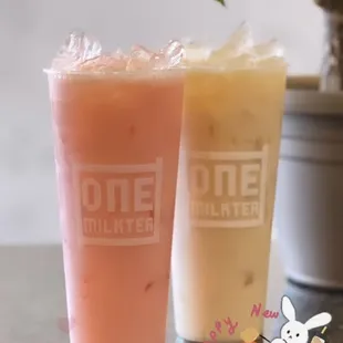 Guava Milk Tea and Wintermelon Milk Tea