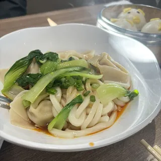 Vegetarian Wonton & Udon w.Spciy Sauce(4)