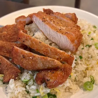 Pork Chop Egg Fried Rice