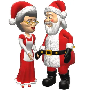 santa and mrs claus
