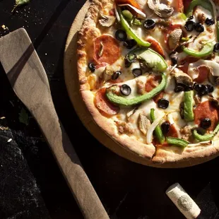 pizza, food