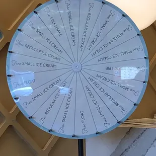 a wheel of ice cream