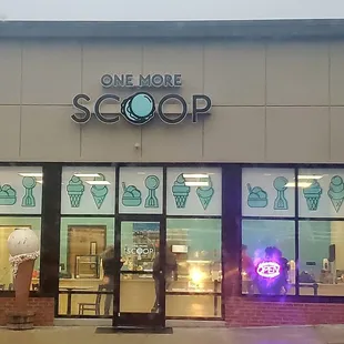 the front of the store