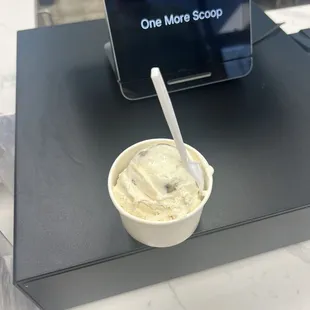 Chocolate chip cookie dough one scoop