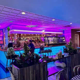 the interior of a restaurant