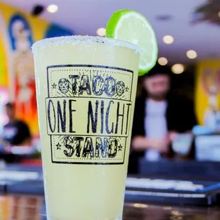 a margarita in a glass