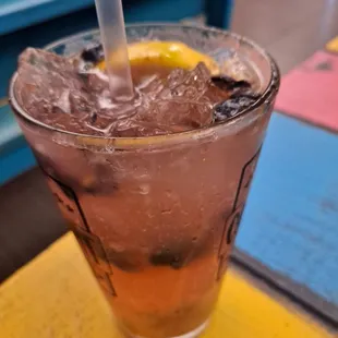 Blueberry Lemonade with real blueberries