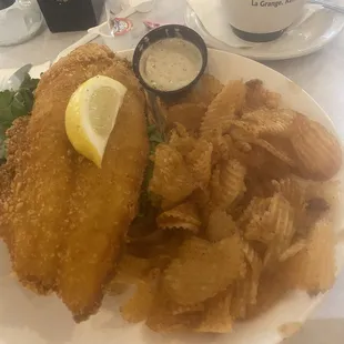 Fish sandwich at One Nineteen.