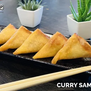 Golden, crispy, and bursting with flavor--our Curry Samosas are the perfect snack to spice up your day!