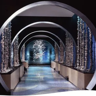 The walkway into the bar