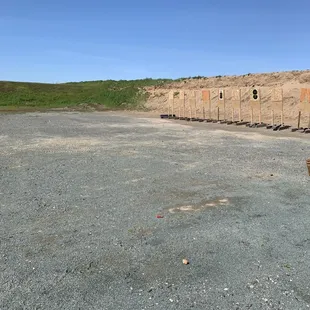Range setup for patterning, manipulations, and firing drills.