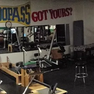 Pilates area.