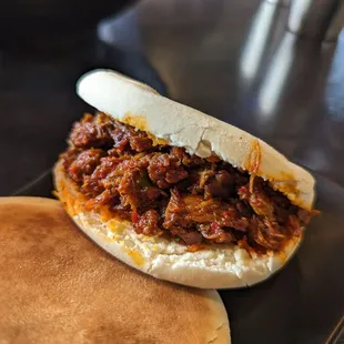 Good Chinese lamb burger. Instagram: TianTianEats