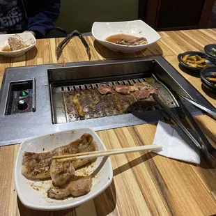 Grilled meats and sides