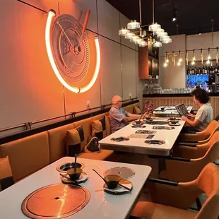 interior, sushi and sashimi
