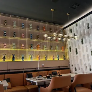 interior, sushi and sashimi