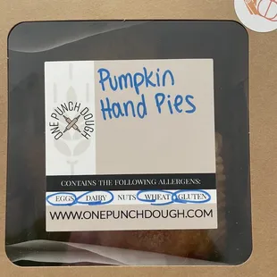 a box of pumpkin hand pies