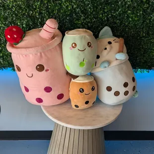 Cute boba plushies!