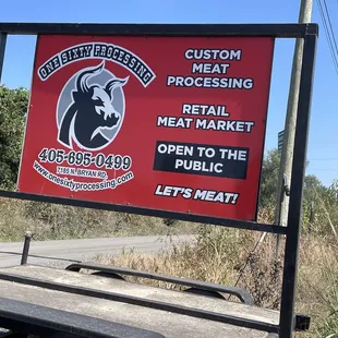 Sign from the street