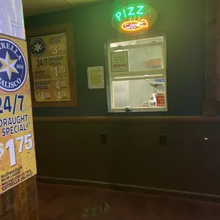a pizza shop